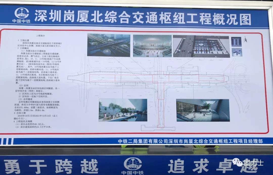 贵阳固力士钢筋套筒助力深圳岗厦北综合交通枢纽项目建设